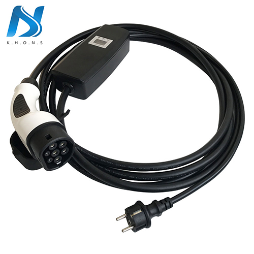 Type 2 EV Charger Level 2 16 Amp Portable Electric Vehicle Charger, Schuko  Plug 220V-240V Car Charging Cable, IEC 62196-2 - AliExpress